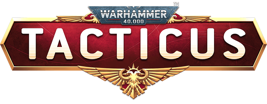 Logo Tacticus - turn based Warhammer 40000 mobile game